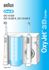 Braun Oral-B OxyJet 3D Center OC 15 525 X Mode D'emploi