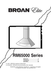 Broan Elite RM65000 Serie Mode D'emploi