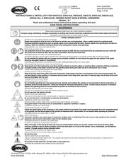 SIOUX SWG10A Série Manuel D'instructions