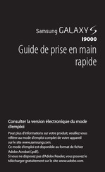 Samsung GT-I9000 Guide Rapide
