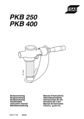 ESAB PKB 250 Manuel D'instructions