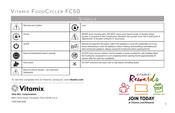 Vitamix FoodCycler FC50 Mode D'emploi