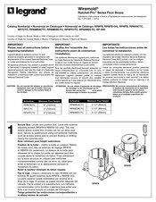 LEGRAND WIREMOLD RP7CTC Notice D'installation