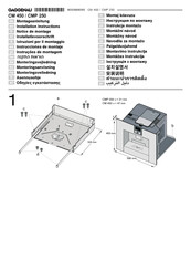 Gaggenau CMP 250 Notice De Montage