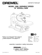 Dremel 1680 Manuel Du Propriétaire