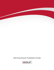 Wolf ICBWWD30O Guide D'installation