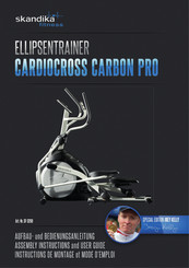 Skandika Fitness CARDIOCROSS CARBON PRO Instructions De Montage