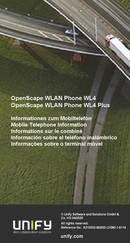 Unify OpenScape WLAN Phone WL4 Mode D'emploi