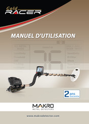 Makro Metal Detectors Gold RACER Manuel D'utilisation