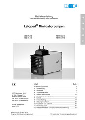 KNF LABOPORT N86 KT.18 Mode D'emploi
