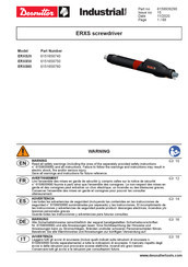 Desoutter Industrial Tools ERXS50 Notice D'utilisation Originale