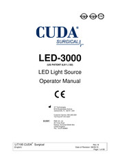 Cuda surgical LED-3000 Manuel D'utilisation