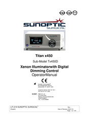 Sunoptic Surgical Tx450D Mode D'emploi