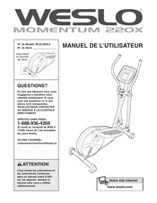 Weslo MOMENTUM 220X Manuel De L'utilisateur