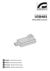 Videotec USB485 Manuel D'instructions