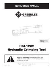 Textron Company GREENLEE HKL1232 Manuel D'instructions