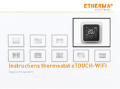 Etherma eTOUCH-WIFI Instructions