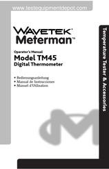 Wavetek Meterman TM45 Manuel D'utilisation