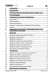 Powerplus VARO POWX153 Mode D'emploi