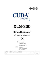 Cuda surgical XLS-300 Manuel De L'opérateur