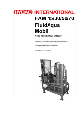 HYDAC International FluidAqua FAM 50 Notice D'utilisation Et De Maintenance