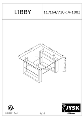 Jysk LIBBY 117164 Instructions De Montage