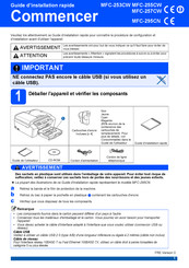 Brother MFC-253CW Guide D'installation Rapide