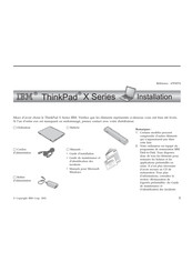 IBM ThinkPad X Série Mode D'emploi