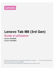 Lenovo TB-8506X Guide D'utilisation