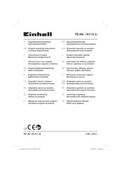 Einhell TE-AG 18/115 L Instructions D'origine