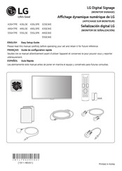 LG 55SL5E Guide De Configuration Rapide