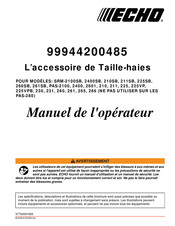 Echo 99944200485 Manuel De L'opérateur