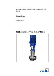 KSB Movitec Instructions De Service / Instruction De Montage