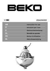 Beko DSA25020S Notice D'utilisation