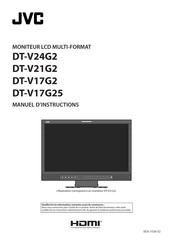 JVC DT-V24G2 Manuel D'instructions
