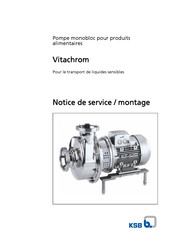 KSB Vitachrom 50-125 Notice D'utilisation Et De Montage