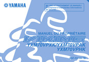 Yamaha VIKING YXM70VPHK 2019 Manuel Du Propriétaire