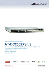 Allied Telesis AT-DC2552XS/L3 Mode D'emploi