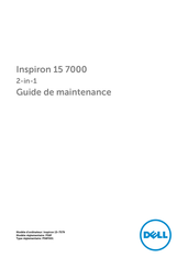 Dell Inspiron 15-7579 Guide De Maintenance