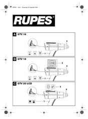 Rupes GTV 20 LCD Notice D'utilisation