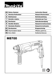 Makita M8700 Manuel D'instructions