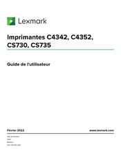Lexmark C4342 Guide De L'utilisateur