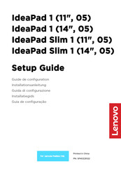 Lenovo IdeaPad Slim 1 Guide De Configuration