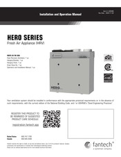 Fantech Hero 150H-EC Manuel D'installation Et D'utilisation