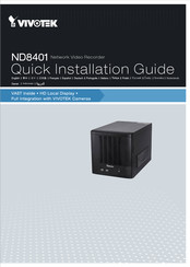 Vivotek ND8401 Guide D'installation Rapide