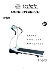 ELEM Technic TP100 Mode D'emploi
