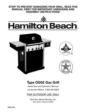 Hamilton Beach OG02 Manuel D'assemblage