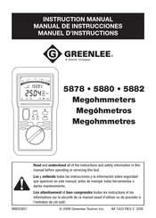 Textron GREENLEE 5880 Manuel D'instructions