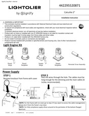 SIGNIFY Lightolier 442295520871 Instructions D'installation