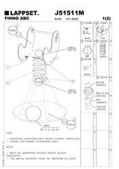 LAPPSET FINNO ABC J51511M Notice De Montage